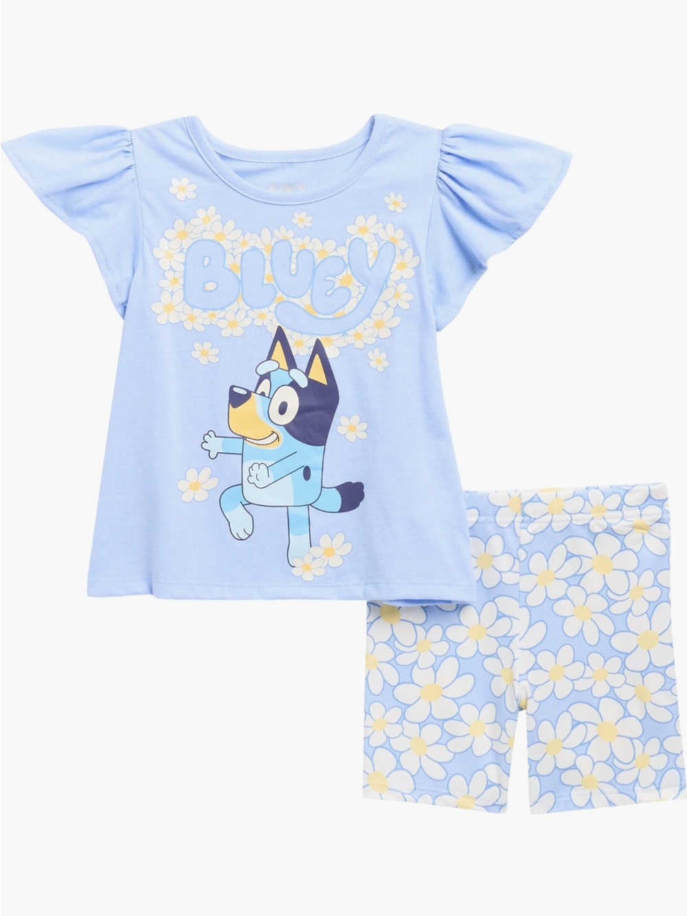 Bluey top and shorts Set size 3T nwt